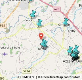 Mappa Via Corva, 33082 Azzano Decimo PN, Italia (2.873)