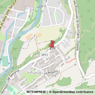 Mappa Via giuseppe mazzini, 24020 Piario, Bergamo (Lombardia)