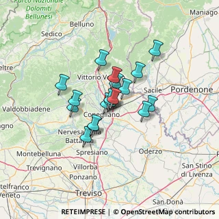 Mappa Vicolo Roma, 31020 San Vendemiano TV, Italia (9.02556)