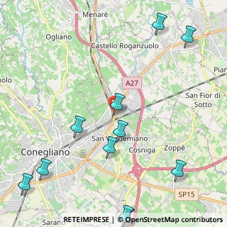 Mappa Vicolo Roma, 31020 San Vendemiano TV, Italia (2.91636)