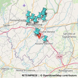Mappa Via Fiumicino 13, 33082 Azzano Decimo PN (7.34286)