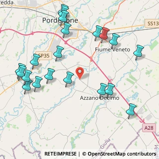 Mappa Via Fiumicino 13, 33082 Azzano Decimo PN (5.0515)