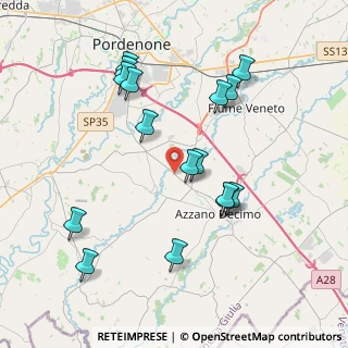Mappa Via Fiumicino 13, 33082 Azzano Decimo PN (3.9325)