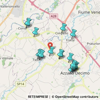 Mappa Via Fiumicino 13, 33082 Azzano Decimo PN (1.9685)