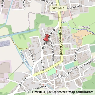 Mappa Via giuseppe verdi 56, 21034 Cuvio, Varese (Lombardia)