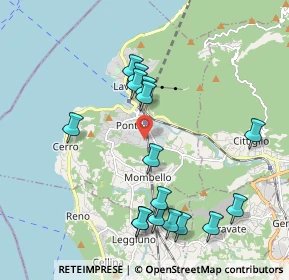 Mappa Via S. Pellico, 21014 Laveno-Mombello VA, Italia (2.075)
