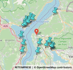 Mappa Via S. Pellico, 21014 Laveno-Mombello VA, Italia (7.37842)