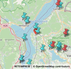 Mappa Via S. Pellico, 21014 Laveno-Mombello VA, Italia (10.137)