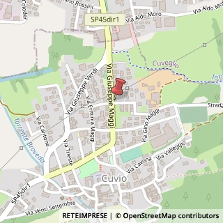 Mappa Via Commune Giuseppe Maggi, 26, 21030 Cuvio, Varese (Lombardia)