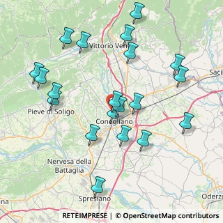 Mappa Via Monsignor C. De Nardi, 31015 Conegliano TV, Italia (8.45)