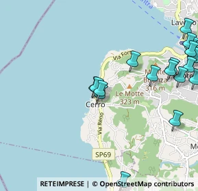 Mappa Via sul Monte, 21014 Laveno-Mombello VA, Italia (1.348)