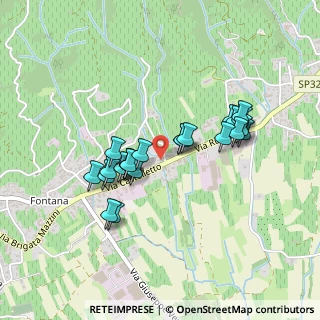Mappa Via Castelletto, 31010 Farra di Soligo TV, Italia (0.375)