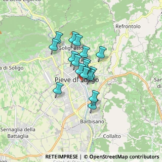 Mappa Via Luigi Lubin, 31053 Pieve di Soligo TV, Italia (1.07471)