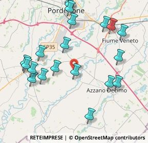 Mappa Via Chiavornere Sotto, 33082 Azzano Decimo PN, Italia (4.541)