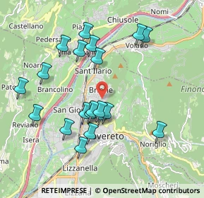 Mappa Via Giuseppe Verdi, 38068 Rovereto TN, Italia (1.8665)