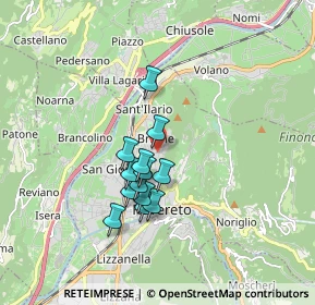 Mappa Via Giuseppe Verdi, 38068 Rovereto TN, Italia (1.30923)