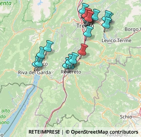 Mappa Via Giuseppe Verdi, 38068 Rovereto TN, Italia (14.6815)
