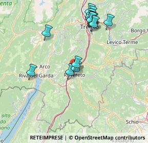 Mappa Via Giuseppe Verdi, 38068 Rovereto TN, Italia (16.34875)