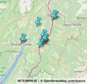 Mappa Via Giuseppe Verdi, 38068 Rovereto TN, Italia (8.18364)