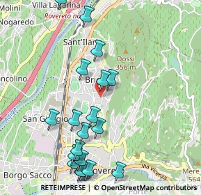 Mappa Via Giuseppe Verdi, 38068 Rovereto TN, Italia (1.1685)