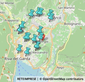 Mappa Via Isce, 38062 Arco TN, Italia (1.71176)