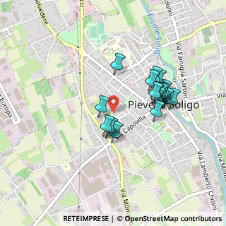 Mappa Via Frecce Tricolori, 31053 Pieve di Soligo TV, Italia (0.3735)