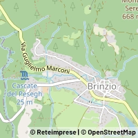 Mapa Brinzio