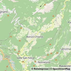 Mappa Ronzo-Chienis