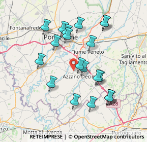 Mappa Via Peperate, 33082 Azzano Decimo PN, Italia (7.307)