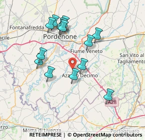 Mappa Via Peperate, 33082 Azzano Decimo PN, Italia (7.07929)