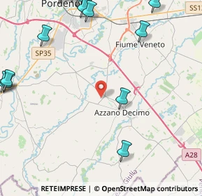 Mappa Via Peperate, 33082 Azzano Decimo PN, Italia (6.937)