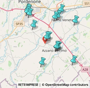 Mappa Via Peperate, 33082 Azzano Decimo PN, Italia (3.97813)