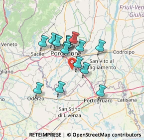 Mappa Via Peperate, 33082 Azzano Decimo PN, Italia (10.46313)