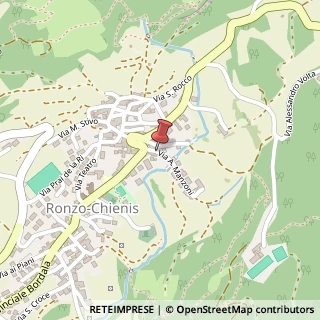 Mappa Via Alessandro Manzoni,  27, 38100 Ronzo-Chienis, Trento (Trentino-Alto Adige)
