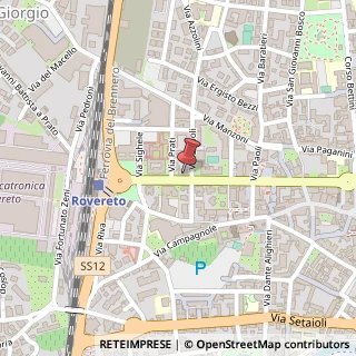Mappa Corso Antonio Rosmini, 63, 38068 Rovereto, Trento (Trentino-Alto Adige)