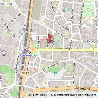Mappa Via Prati, 1, 38068 Rovereto, Trento (Trentino-Alto Adige)