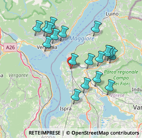 Mappa Via Giuseppe Verdi, 21014 Laveno-Mombello VA, Italia (7.16167)