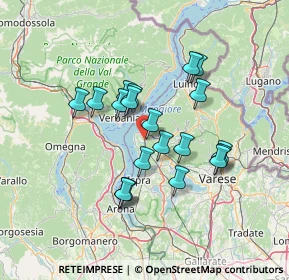 Mappa Via Giuseppe Verdi, 21014 Laveno-Mombello VA, Italia (11.6525)