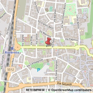 Mappa Corso rosmini antonio 66, 38068 Rovereto, Trento (Trentino-Alto Adige)