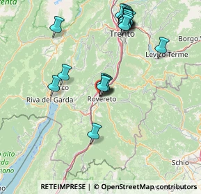 Mappa Largo Posta, 38068 Rovereto TN, Italia (16.1335)