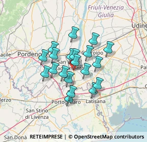 Mappa Via Cordovado, 33078 San Vito al Tagliamento PN, Italia (9.678)