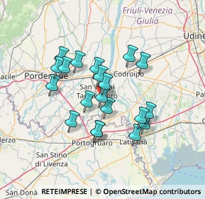 Mappa Via Cordovado, 33078 San Vito al Tagliamento PN, Italia (11.405)