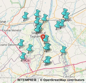 Mappa Via Cordovado, 33078 San Vito al Tagliamento PN, Italia (6.9395)
