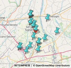 Mappa Via Cordovado, 33078 San Vito al Tagliamento PN, Italia (6.3335)