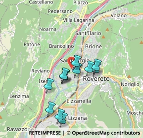 Mappa Scala 2, 38068 Rovereto TN, Italia (1.50833)