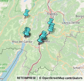 Mappa Scala 2, 38068 Rovereto TN, Italia (8.55357)