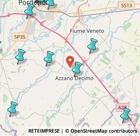 Mappa Via del Bosc, 33082 Azzano decimo PN, Italia (6.9935)