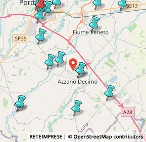 Mappa Via del Bosc, 33082 Azzano decimo PN, Italia (5.29111)