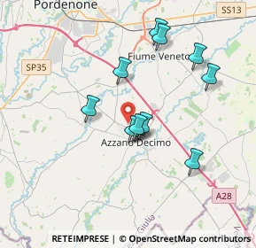 Mappa Via del Bosc, 33082 Azzano decimo PN, Italia (3.09091)