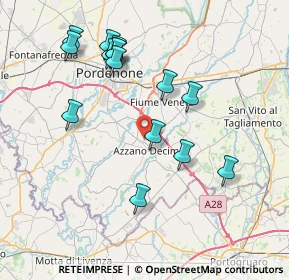Mappa Via del Bosc, 33082 Azzano decimo PN, Italia (7.75267)